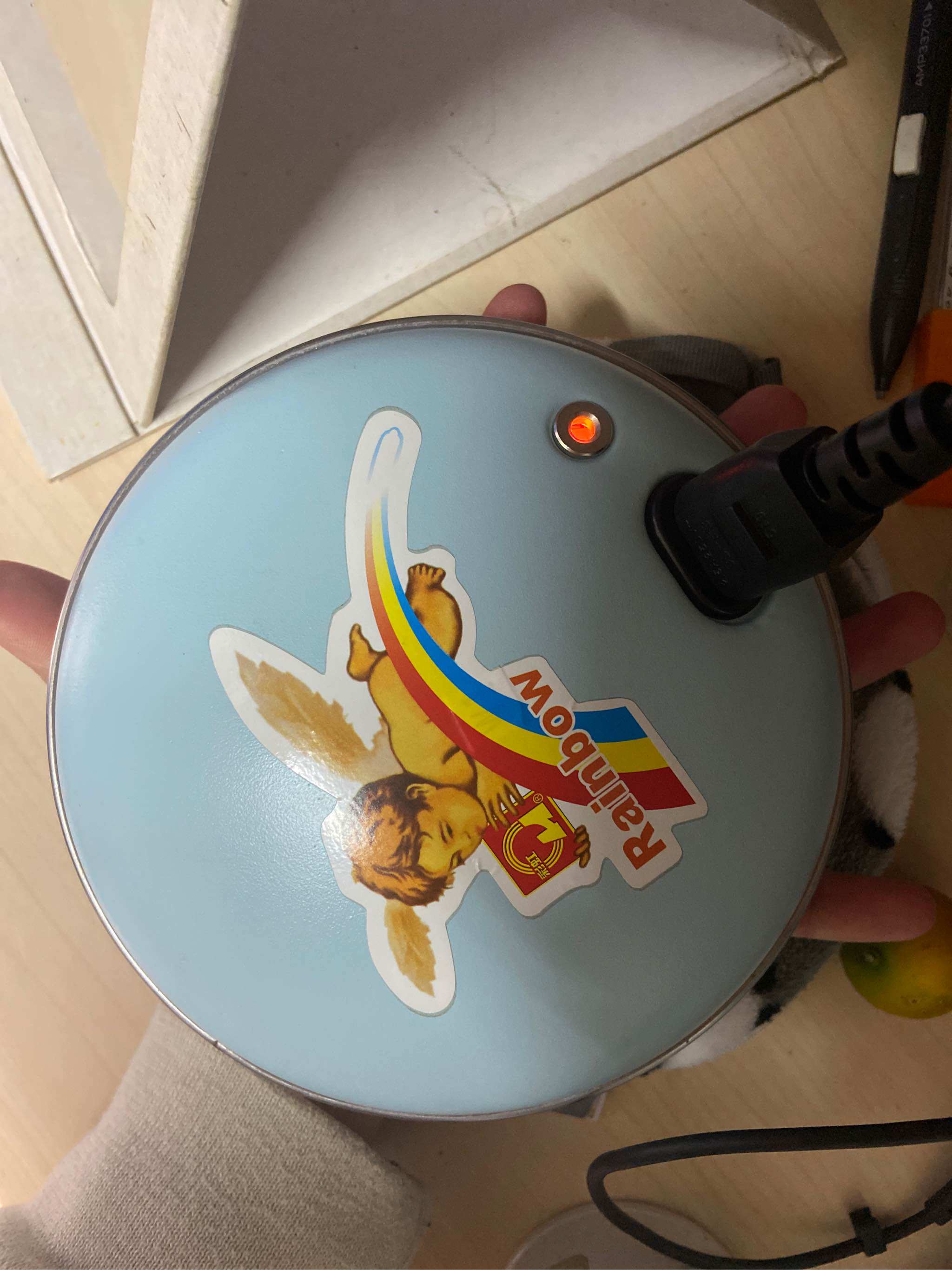 彩虹牌暖手宝充电电热饼电热宝电暖饼电暖宝宝暖手器小迷你旗舰店