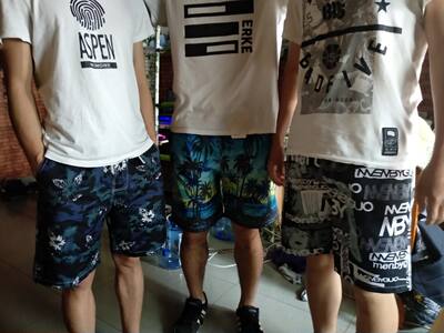 短裤男夏天休闲运动五分大裤衩潮夏季5分7七分宽松速干男士沙滩裤