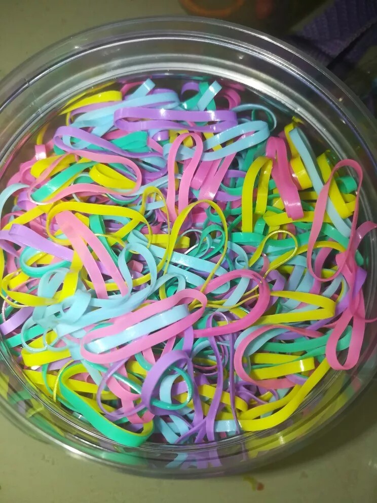 儿童小皮筋女孩发饰宝宝不伤发发绳头绳皮套黑色一次性橡皮筋头饰