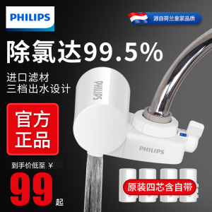 飞利浦净水器家用自来水净化过滤器前置过滤水器除氯水龙头3828