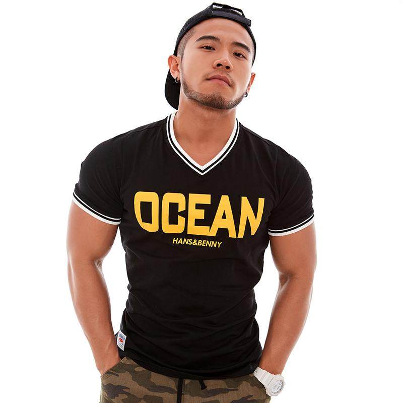 hansbenny海洋v领t恤