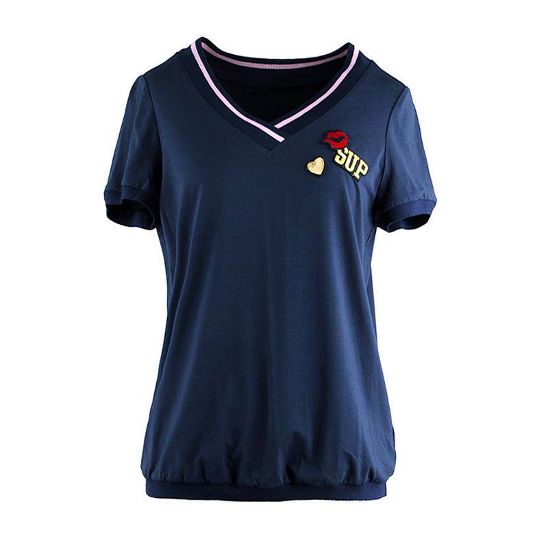 娜尔思刺绣休闲t恤